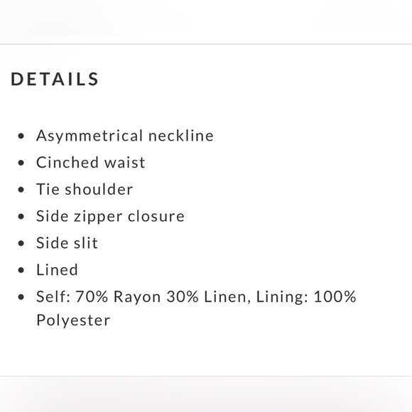 NWT Edith Linen Dress - Picture 4 of 6